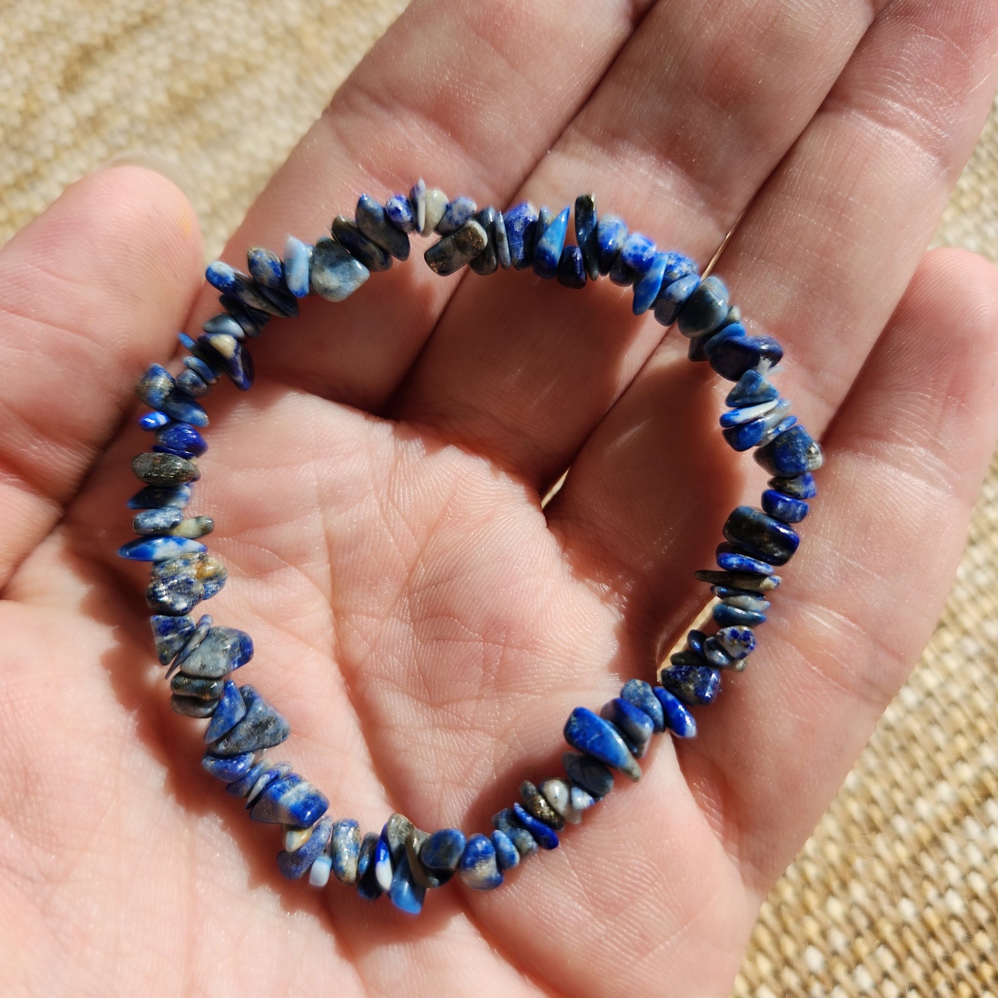 Lapis Lazuli Chip Bracelet 5mm