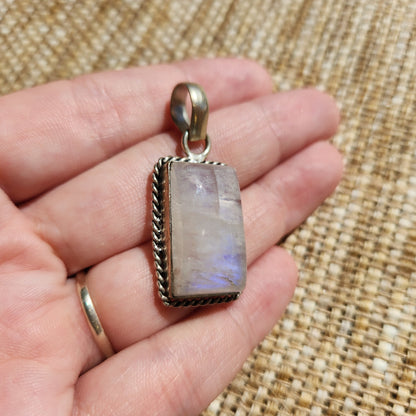 Rainbow Moonstone Pendant