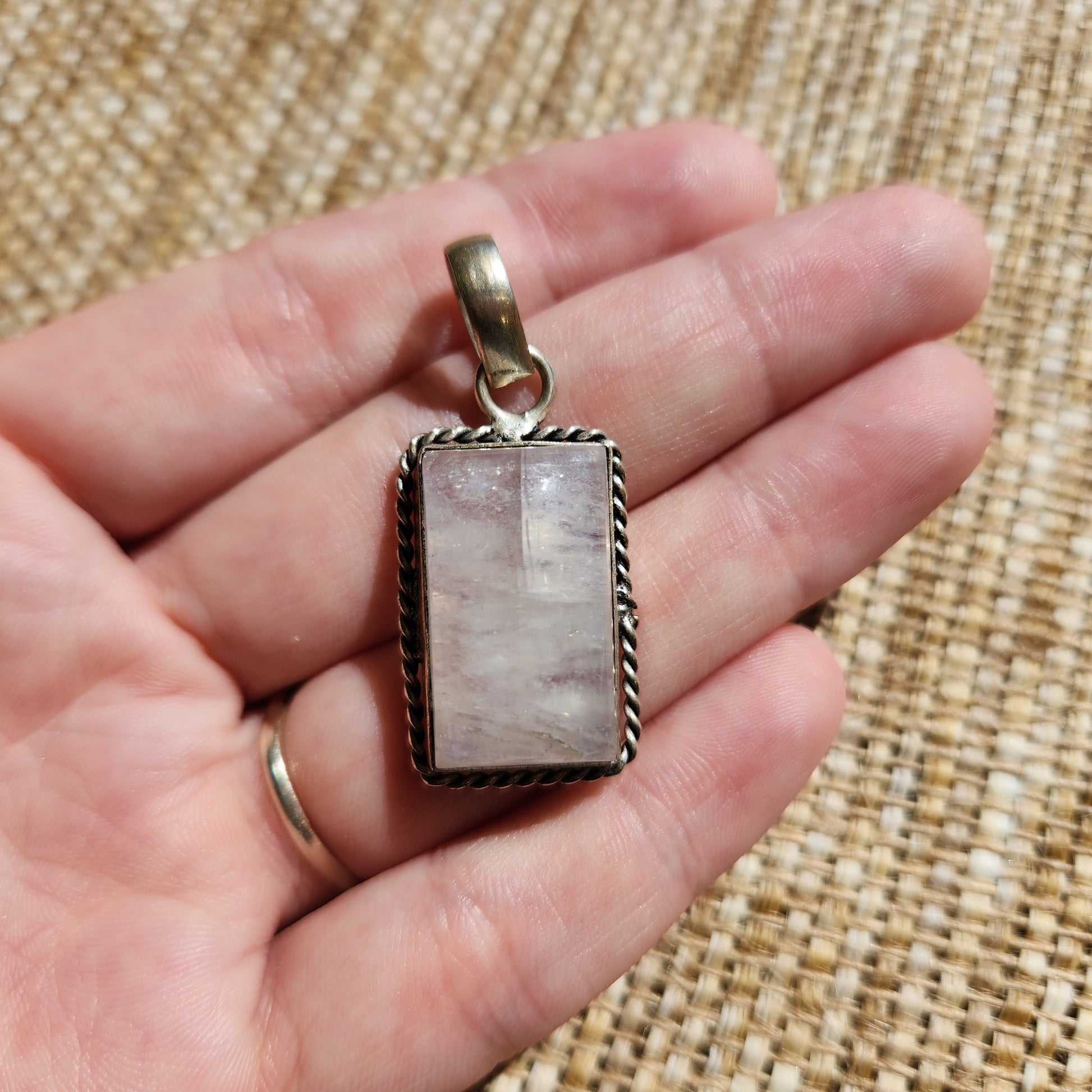 Rainbow Moonstone Pendant