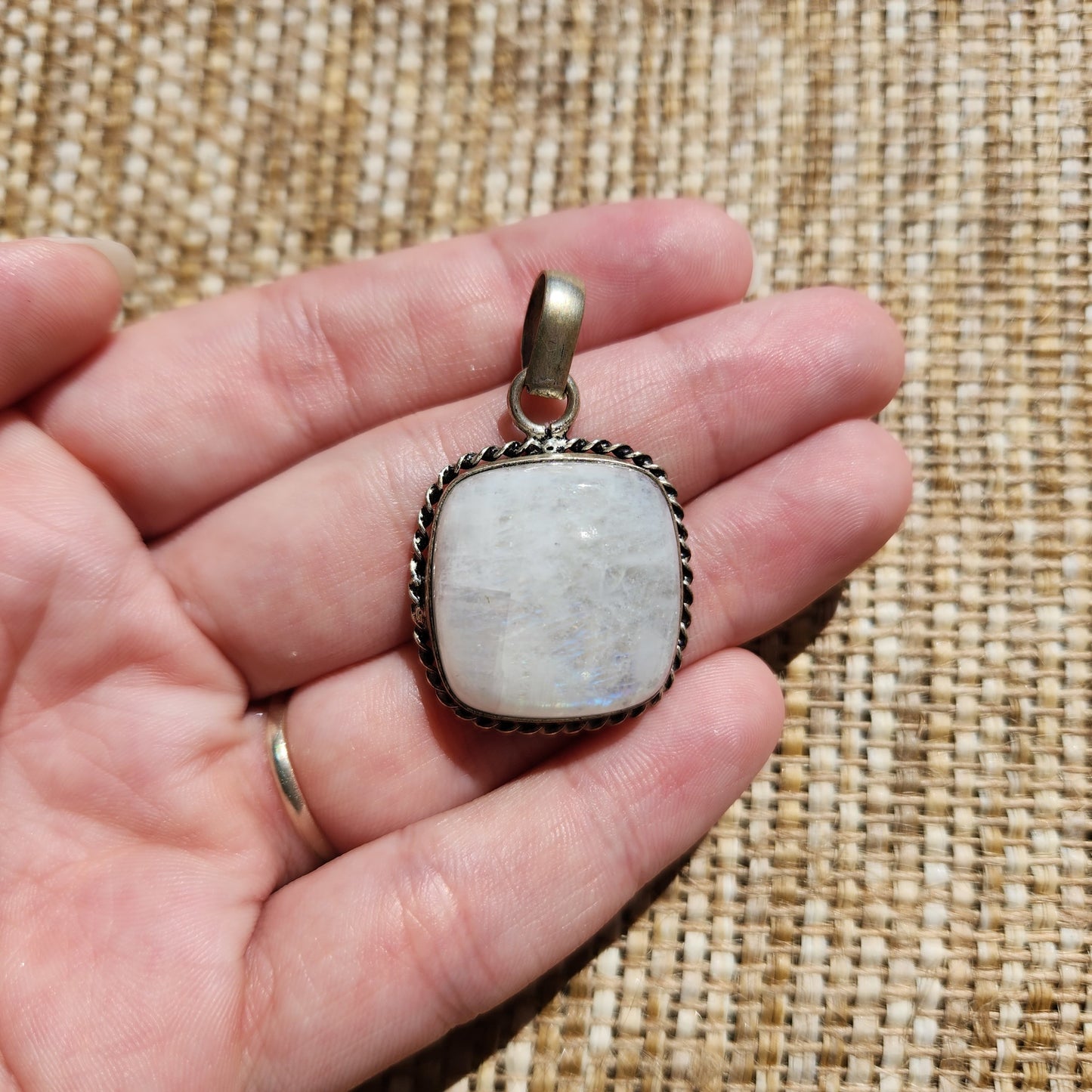 Rainbow Moonstone Pendant