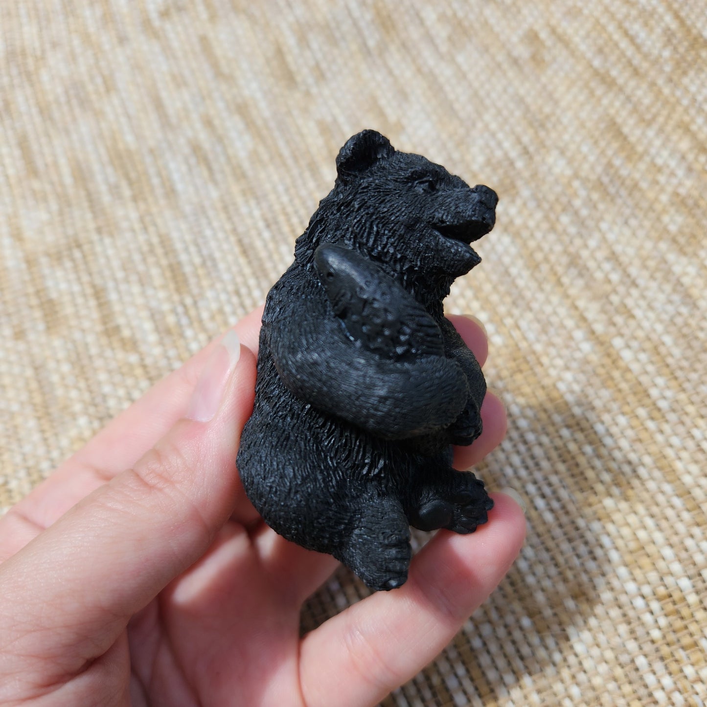 Shungite Bear with Fish 50g