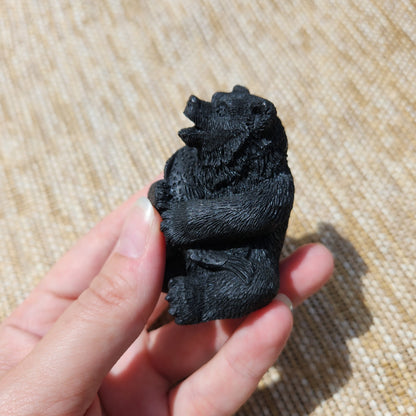 Shungite Bear with Fish 50g